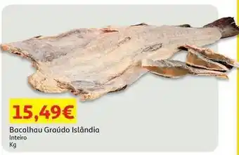 Auchan Bacalhau graudo islandia promoção