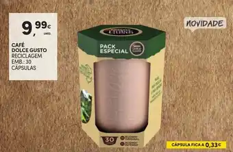 Continente Café Dolce Gusto Reciclagem 30 cápsulas promoção