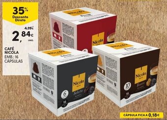 Continente Café Nicola 16 cápsulas promoção