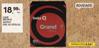 Continente Café Delta Q Qalidus 80 cápsulas promoção