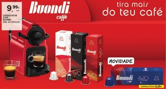 Continente Cápsulas de Café Buondi 40 cápsulas promoção
