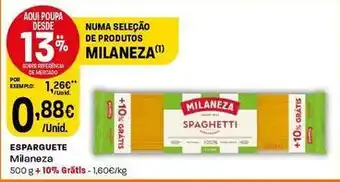 Intermarché Milaneza - esparguete promoção