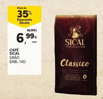 Continente Café Sical Grão 1kg promoção