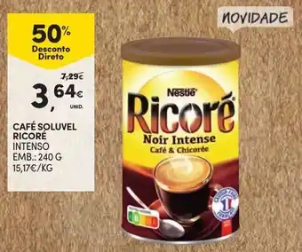 Continente Café Solúvel Ricoré Intenso 240g promoção