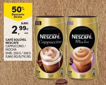 Continente Café Solúvel Nescafé 250g/306g promoção