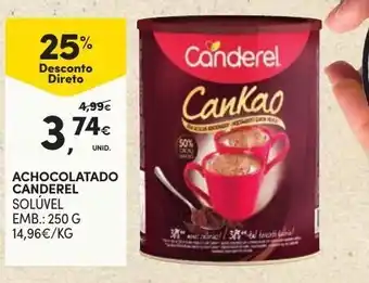 Continente Achocolatado Canderel Solúvel 250g promoção