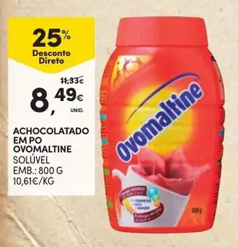 Achocolatado Em Pó Ovomaltine Solúvel 800g