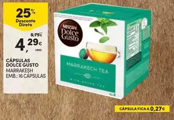 Continente Cápsulas Dolce Gusto Marrakech Tea 16 cápsulas promoção