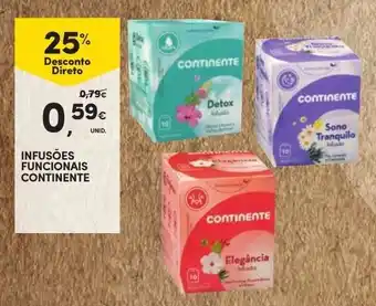 Continente Infusão Funcionais Continente promoção