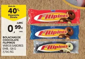 Continente Bolachas de Chocolate Filipinos 128g promoção
