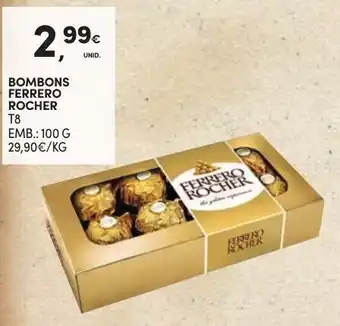 Continente Bombons Ferrero Rocher T8 100g promoção