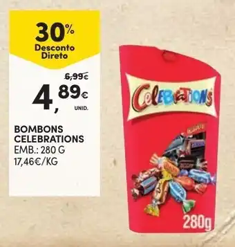 Continente Bombons Celebrations 280g promoção