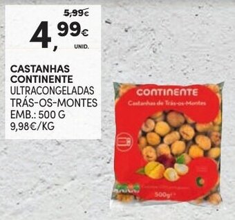 Castanhas Continente 500g