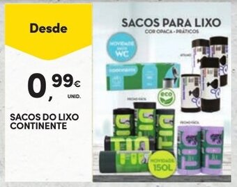 Continente Sacos do Lixo Continente promoção