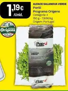 Intermarché Porsi - alface salanova verde promoção