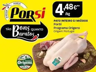 Intermarché Porsi - pato inteiro c/ miúdos promoção