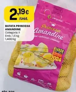 Intermarché Batata princesa amandine promoção