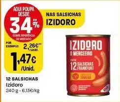 Intermarché Izidoro - 12 salsichas promoção