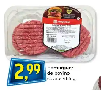 Hamburguer de Bovino Covete 465g
