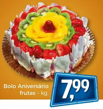 Bolo Anniversário Frutas