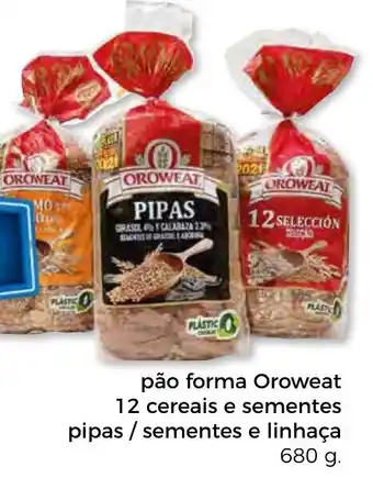 Bolama Pão Forma Oroweat 12 Cereais e Sementes e Linhaça 680g promoção