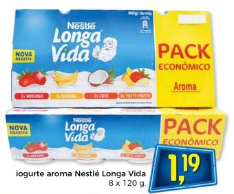 Bolama Iogurte Aroma Nestlé Longa Vida 8x120g promoção