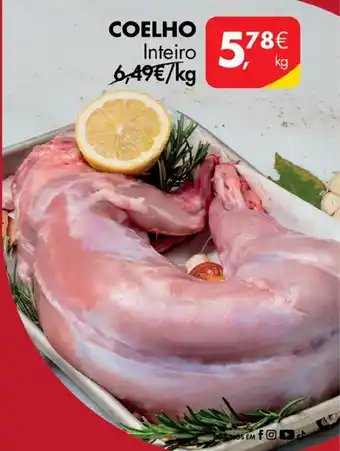 Pingo Doce COELHO Inteiro kg promoção