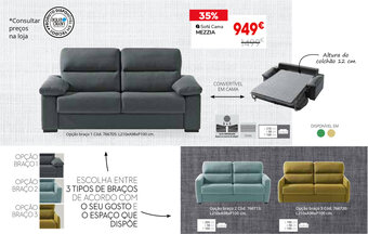 Conforama Sofá Cama Mezzia promoção