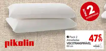 Conforama Almofadas Viscotranspirável 60cm promoção