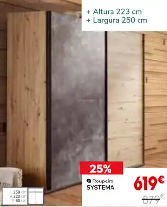 Conforama Roupeiro Systema promoção