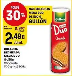 Intermarché Gullon - bolacha recheada mega duo promoção