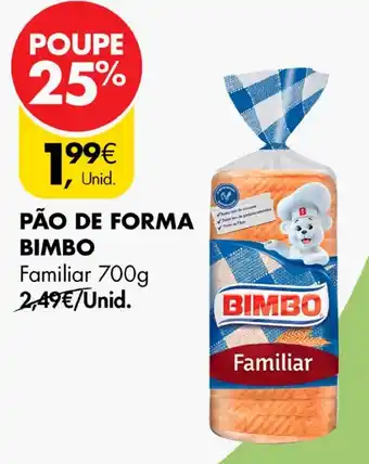 PÃO DE FORMA BIMBO Familiar 700g