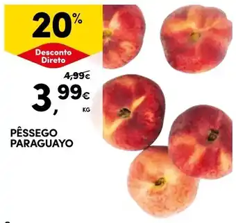 Continente PÊSSEGO PARAGUAYO KG promoção