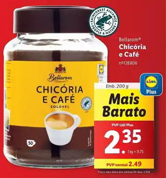 Lidl Bellarom Chicória e Café Emb. 200 g promoção
