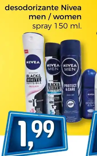 Desodorizante Nivea Men/Women Spray 150ml
