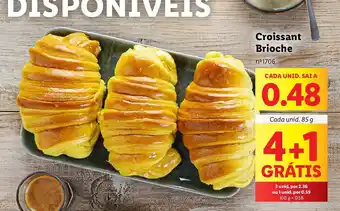 Lidl Croissant Brioche promoção