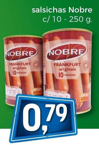Bolama Salsichas Nobre c/10 250g promoção