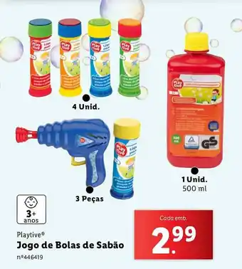 Lidl Playtive Jogo de Bolas de Sabão promoção
