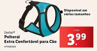 Zoofari Peitoral Extra Confortável para Cão