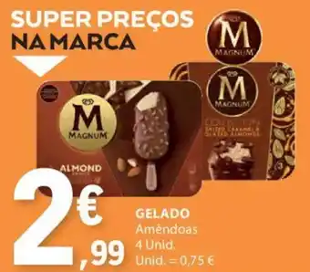 GELADO Amêndoas 4 Unid.
