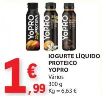 E.Leclerc IOGURTE LÍQUIDO PROTEICO YOPRO Vários 300g promoção