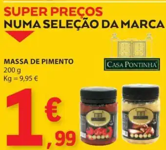 E.Leclerc MASSA DE PIMENTO 200 g promoção