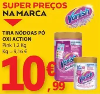 E.Leclerc TIRA NÓDOAS PÓ OXI ACTION Pink 1,2 Kg promoção