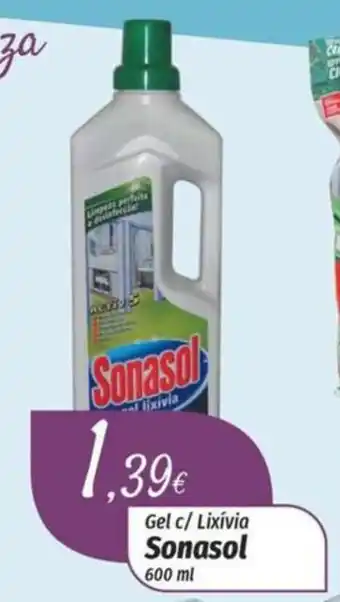 Miranda Supermercados Gel c/ Lixívia Sonasol 600ml promoção