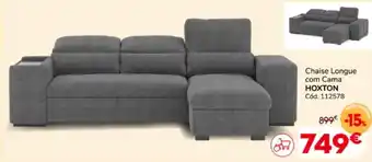 Conforama Chaise Longue com Cama HOXTON Cód. 112578 promoção