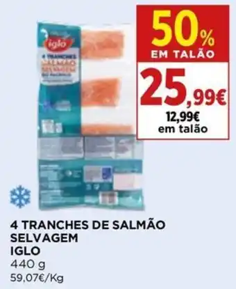 Supercor 4 TRANCHES DE SALMÃO SELVAGEM IGLO 440 g promoção