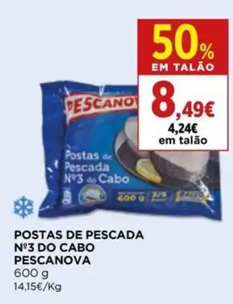 Supercor POSTAS DE PESCADA Nº3 DO CABO PESCANOVA 600g promoção