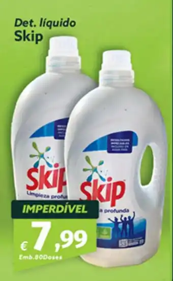 Roque Supermercados Det. líquido Skip promoção