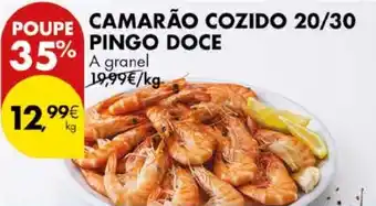 Pingo Doce CAMARÃO COZIDO 20/30 PINGO DOCE kg promoção