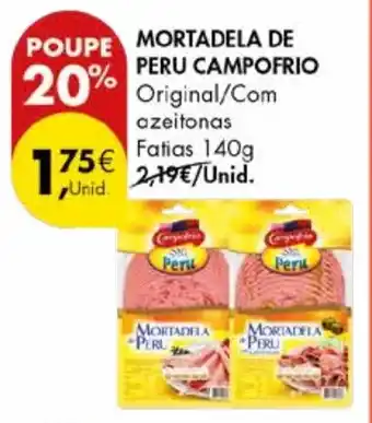 Pingo Doce MORTADELA DE PERU CAMPOFRIO 140g promoção